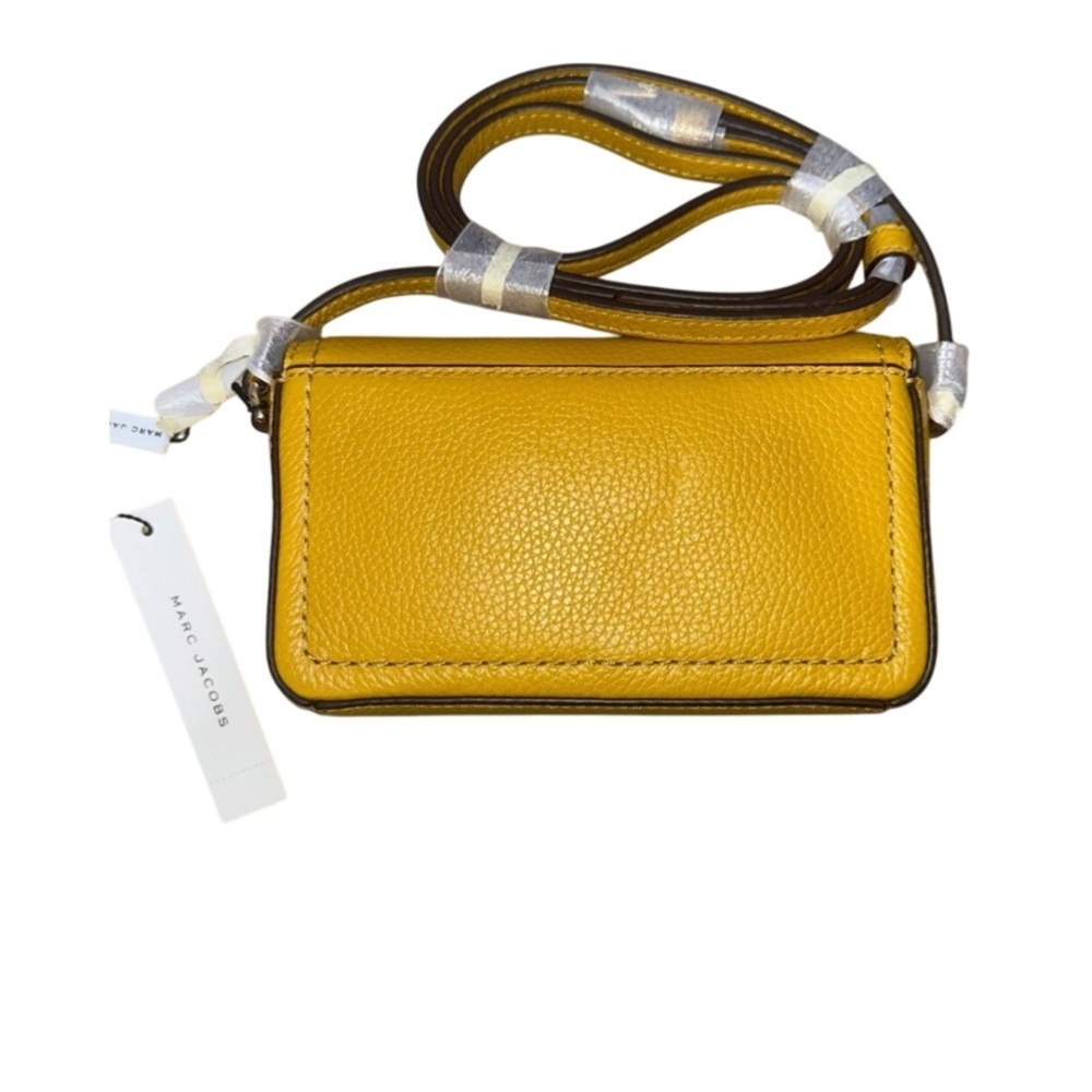 Marc Jacobs Yellow Leather Crossbody Bag NWT - Picture 4 of 6